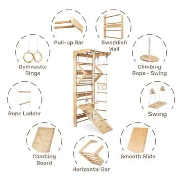 WEDANTA Indoor Climbing Wall for Kids - Ultimate Fun & Fitness