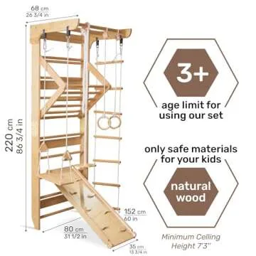 WEDANTA Indoor Climbing Wall for Kids - Ultimate Fun & Fitness