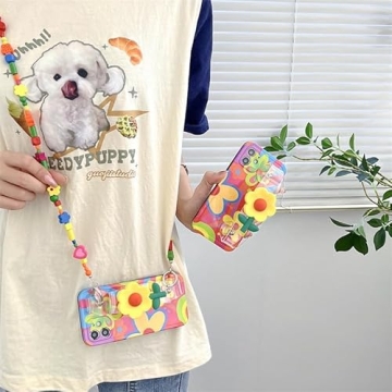 Cute SMAIGE Lanyard Case for iPhone 14 Pro with Strap