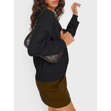 Trendy Queen Cropped Cardigan for Women - Stylish Comfort