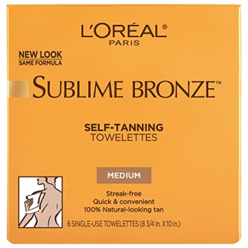 L'Oreal Paris Sublime Bronze Self Tanning Towelettes for Flawless Tan