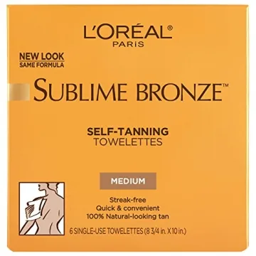 L'Oreal Paris Sublime Bronze Self Tanning Towelettes for Flawless Tan