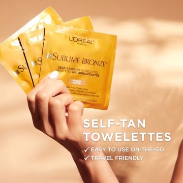 L'Oreal Paris Sublime Bronze Self Tanning Towelettes for Flawless Tan