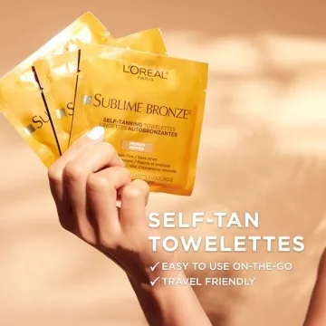 L'Oreal Paris Sublime Bronze Self Tanning Towelettes for Flawless Tan