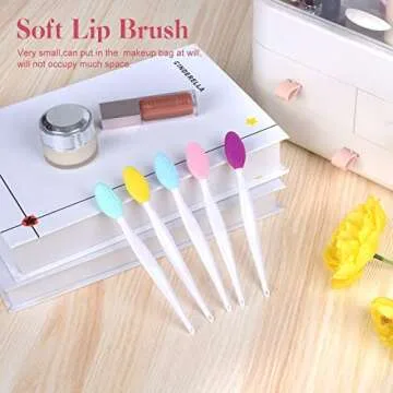 5 Pcs Double-Sided Lip Scrub Brush for Smooth Lips