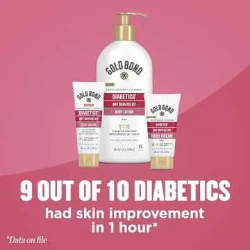 Gold Bond Medicated Diabetics' Dry Skin Relief Foot Cream, 3.4 oz., Skin Protectant