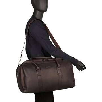 Kenneth Cole Travel Duffel Bag - Colombian Leather, 20"