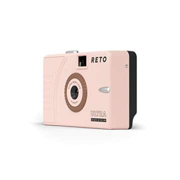 RETO Ultra Wide and Slim 35mm Reusable Daylight Film Camera - 22mm Wide Lens, Focus Free, Light Weig...