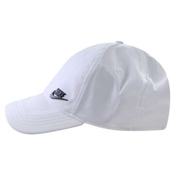 NIKE unisex-adult Nsw Aerobill H86 Cap Hat, White/White/White/Black, One Size