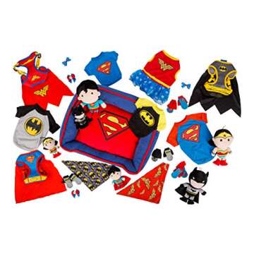 DC Comics for Pets Batman T-Shirt for Dogs, Medium | Batman Logo Dog T Shirt for Pets | Grey and Bla...