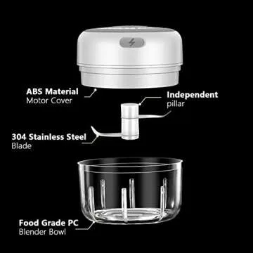 Electric Mini Garlic Chopper Effortless Food Prep Made Easy