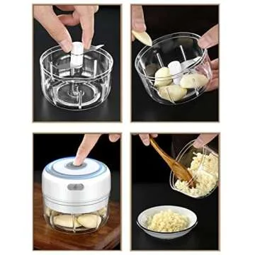 Electric Mini Garlic Chopper Effortless Food Prep Made Easy