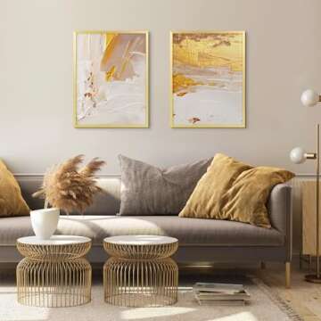 ENJOYBASICS 18x24 Picture Frame, Display Poster 16x20 with Mat or 18 x 24 Without, Wall Gallery Phot...