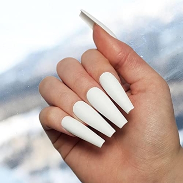 Florry Coffin Extra Long Press On Nails - 24Pcs Stylish Set