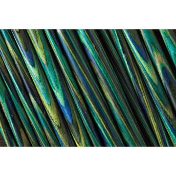 Knit Picks Options 2-3/4" Short Tip Interchangeable Wood Knitting Needle Set (Caspian)