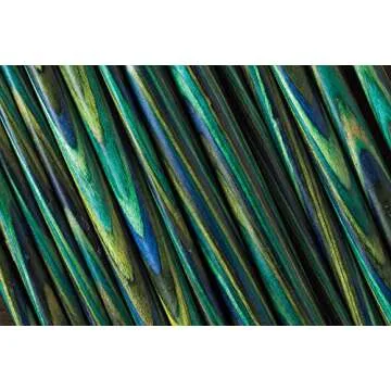 Knit Picks Options 2-3/4" Short Tip Interchangeable Wood Knitting Needle Set (Caspian)