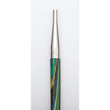 Knit Picks Options 2-3/4" Short Tip Interchangeable Wood Knitting Needle Set (Caspian)