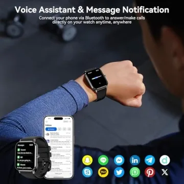 Stylish Smartwatch with 1.83" Touchscreen and 130+ Modes