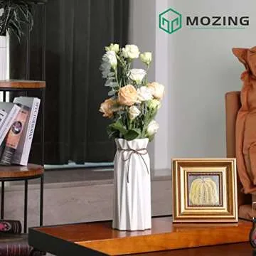 Mozing Artisan Ceramic Flower Vase for Home Decor