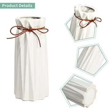 Mozing Artisan Ceramic Flower Vase for Home Decor