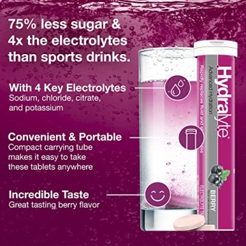 Hydralyte Electrolyte Tablets Fast Hydration Berry Flavor