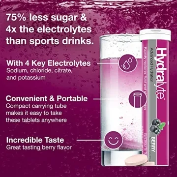 Hydralyte Electrolyte Tablets Fast Hydration Berry Flavor