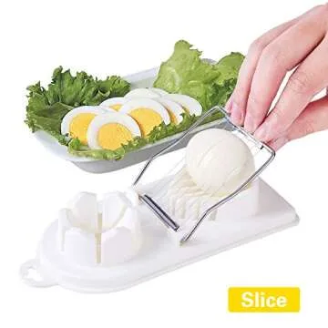Zeakone Egg Slicer Cutter – 2-in-1 Stainless Steel Kitchen Essential