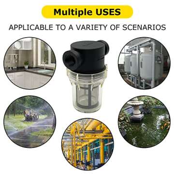 Female NPT In-Line Strainer with 100 Mesh Filter for Clean Water