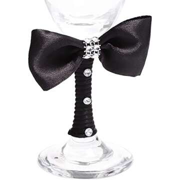 Elegant Glass Champagne Flutes Set for Weddings