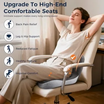 Ergonomic Memory Foam Seat Cushion for Comfort and Support
