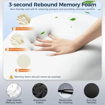 Ergonomic Memory Foam Seat Cushion for Comfort and Support
