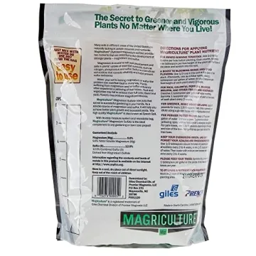 Epso Grow M Salt Plus Plant Nutrient Pouch, 5 lb - Organic Epsom Salt