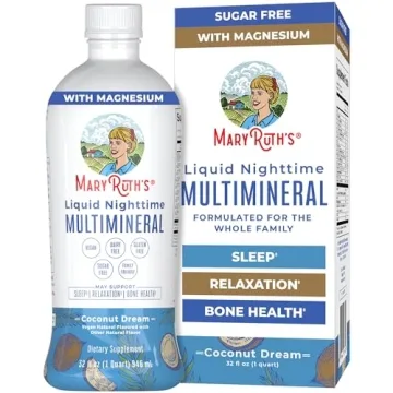 MaryRuth's Nighttime Multimineral Sleep Aid - Vegan, Sugar-Free, 4 Flavors