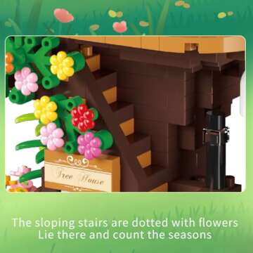 MindBox Tree Building Set for Adults - 1528 Pcs Micro Toy