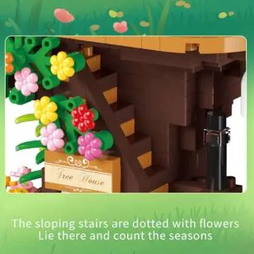 MindBox Tree Building Set for Adults - 1528 Pcs Micro Toy