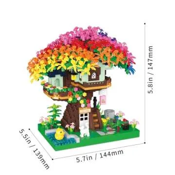 MindBox Tree Building Set for Adults - 1528 Pcs Micro Toy