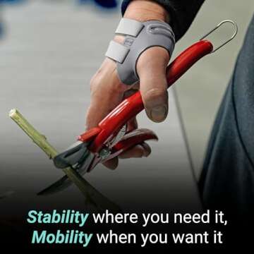 PUSH MetaGrip CMC Thumb Brace for Osteoarthritis CMC Joint Pain. Stabilizes Thumb CMC Joint Without Limiting Hand Function. (Left, Small)