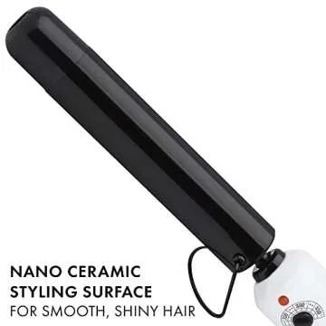 HOT TOOLS Pro Artist Nano Ceramic Curling Wand | For Smooth, Shiny Hair (1-1/4 in)