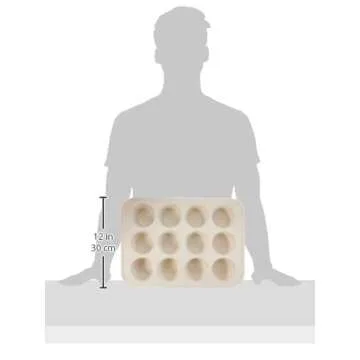 GreenLife 12-Cup Muffin Pan, Healthy Ceramic Nonstick Bakeware, PFOA & PFAS-Free Cupcake Sheet, Durable Baking Tray, Versatile Kitchen Essentials, Easy Clean Muffin Mold, Nonstick Baking Pan, Pink