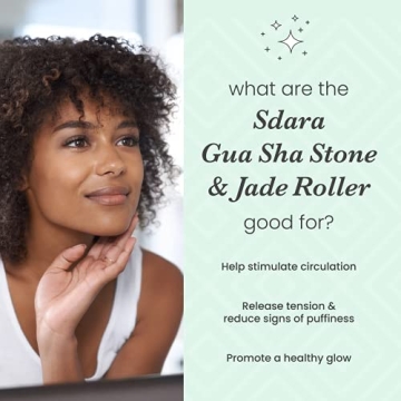 Sdara Jade Roller & Gua Sha Set for Glowing Skin