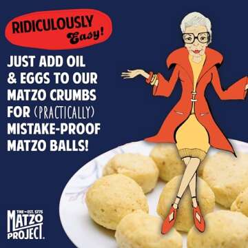 The Matzo Project Matzo Ball Soup Mix Kit, Natural, Vegetarian, No MSG, Nut Free, 3-Pack, 4.5oz Boxes, Kosher but NOT Kosher for Passover