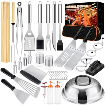 136 PCS Griddle Accessory Set for BBQ Lovers and Campers