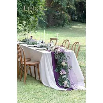Ling's Moment Artificial Eucalyptus and Willow Greenery Garlands 5.9ft, 2pcs Fake Vines for Wedding Table Runner/Arch/Enter Aisle Hanging Decorations