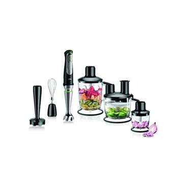 Braun 5-in-1 Immersion Hand Blender, Powerful 700W Stainless Steel Stick Blender, Variable Speed + 6...