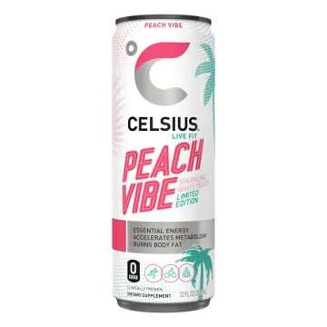 CELSIUS Essential Energy Drink, What's Your Vibe Variety Pack 12 Fl Oz (Pack of 12)