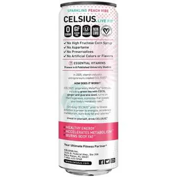 CELSIUS Essential Energy Drink, What's Your Vibe Variety Pack 12 Fl Oz (Pack of 12)