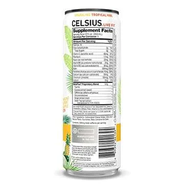 CELSIUS Essential Energy Drink, What's Your Vibe Variety Pack 12 Fl Oz (Pack of 12)