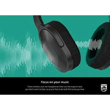 Philips Active Noise Cancelling Bluetooth Headphones H6506 - Folding, Lightweight, 30h Playtime, Mul...