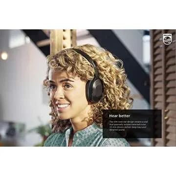 Philips Active Noise Cancelling Bluetooth Headphones H6506 - Folding, Lightweight, 30h Playtime, Multipoint Connection, Deep Bass - For Home/Office