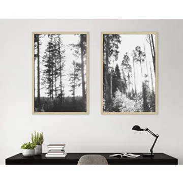 MCS Studio Gallery 27x40 Poster Frame Natural Woodgrain